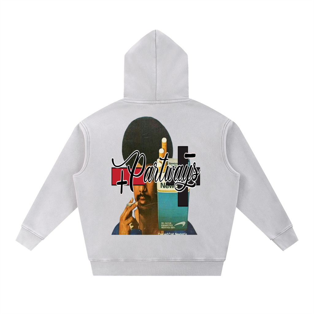 Snow Wash Fleece Oversize Hoodie