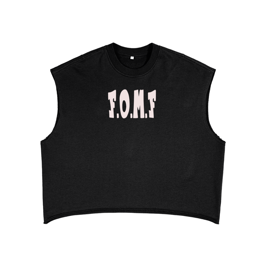 French Terry Boxy Tank Top “F**k Out My Face”