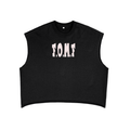 French Terry Boxy Tank Top “F**k Out My Face”