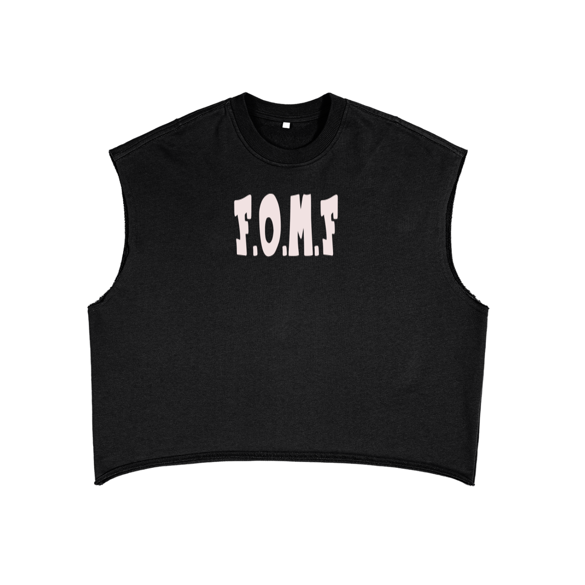 French Terry Boxy Tank Top “F**k Out My Face”