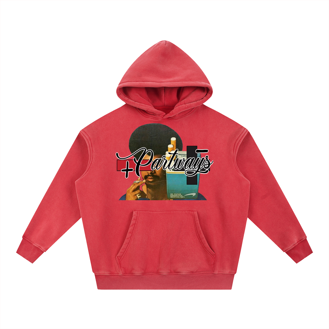 Snow Wash Fleece Oversize Hoodie