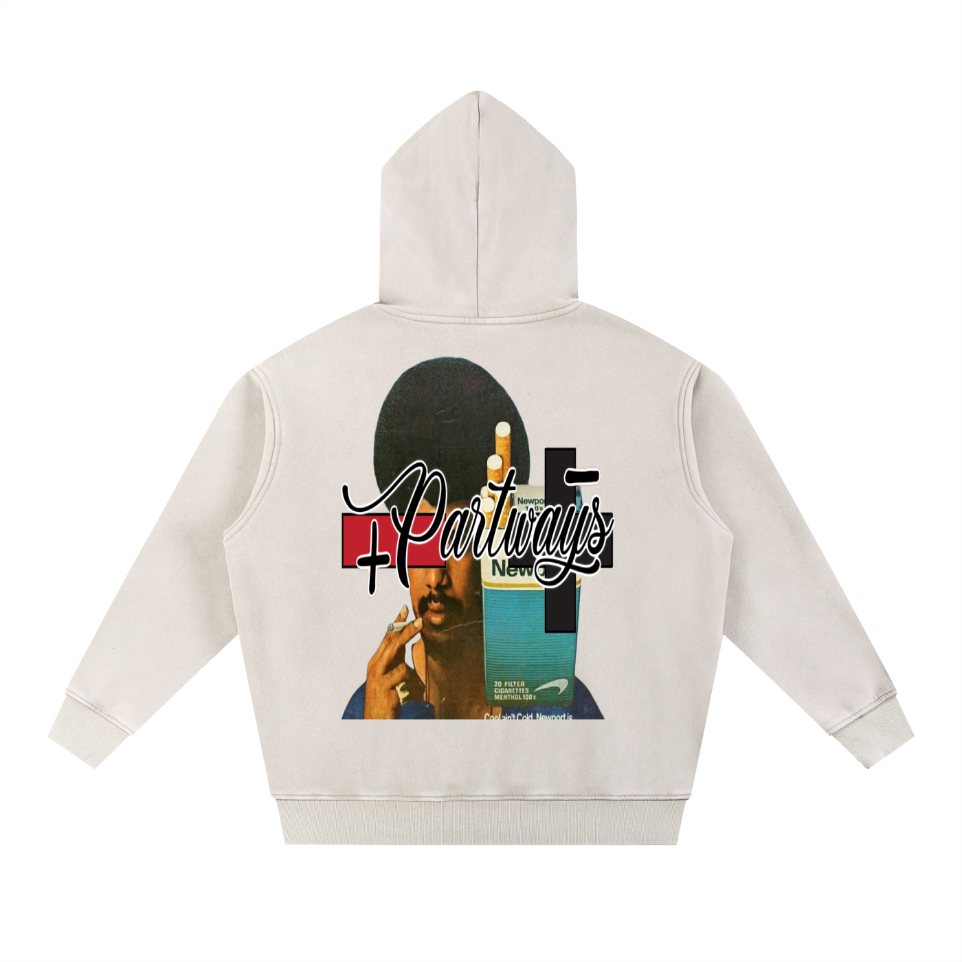 Snow Wash Fleece Oversize Hoodie