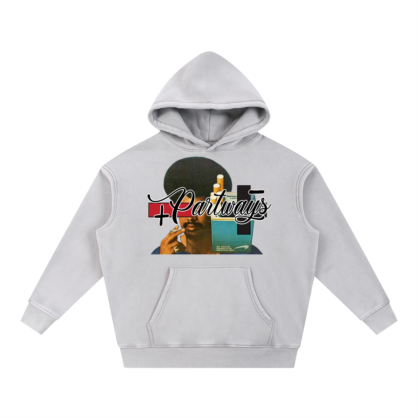 Snow Wash Fleece Oversize Hoodie