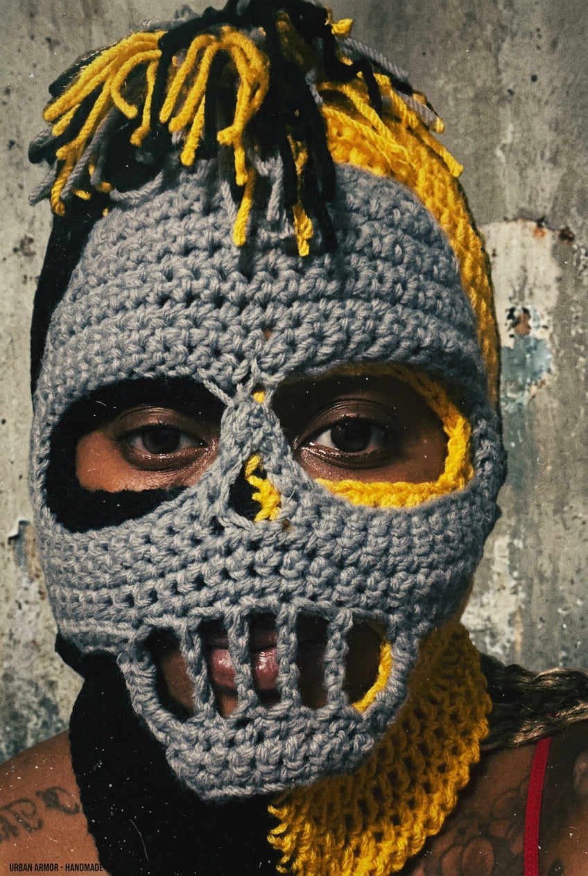 Pittsburgh Steelers skull face ski mask