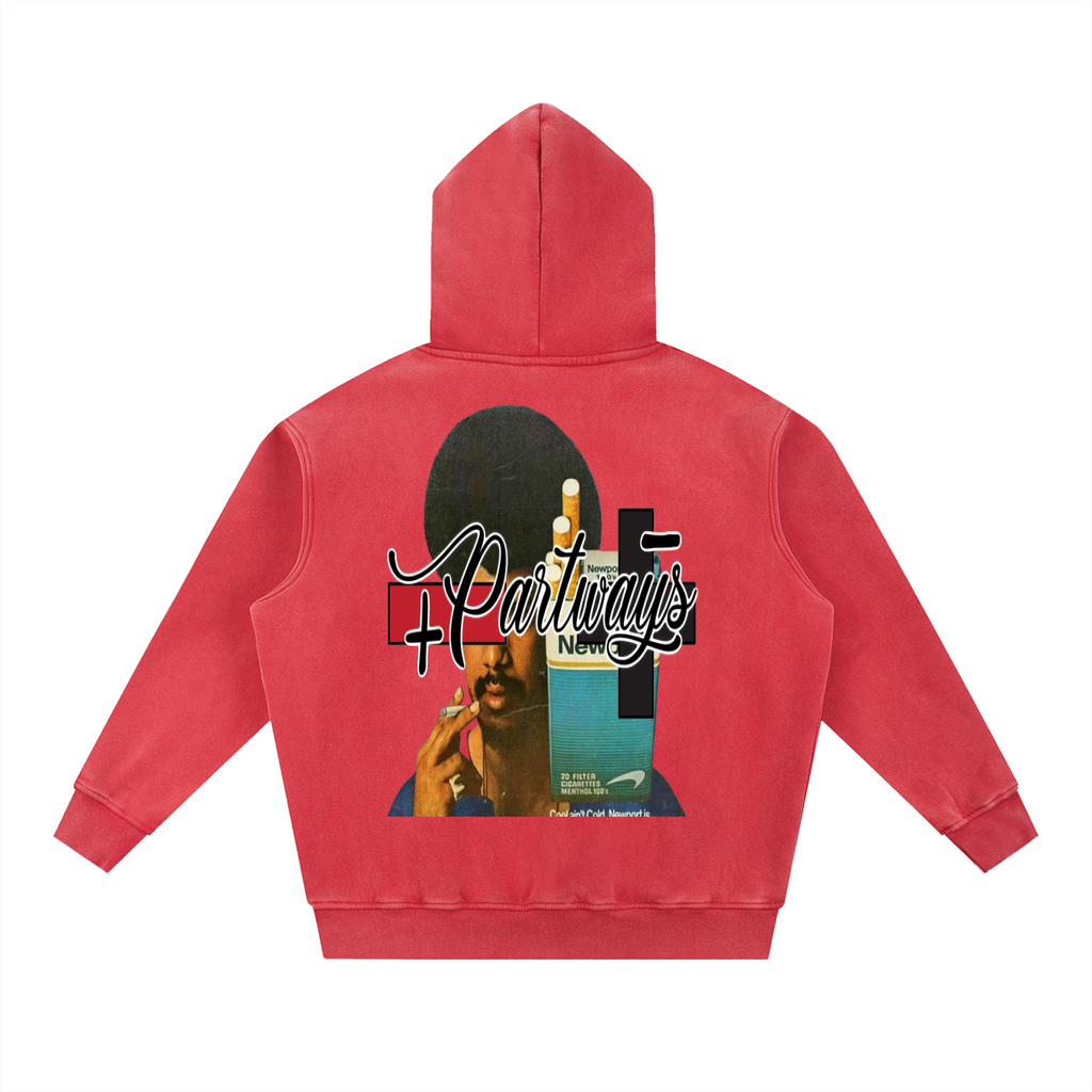 Snow Wash Fleece Oversize Hoodie