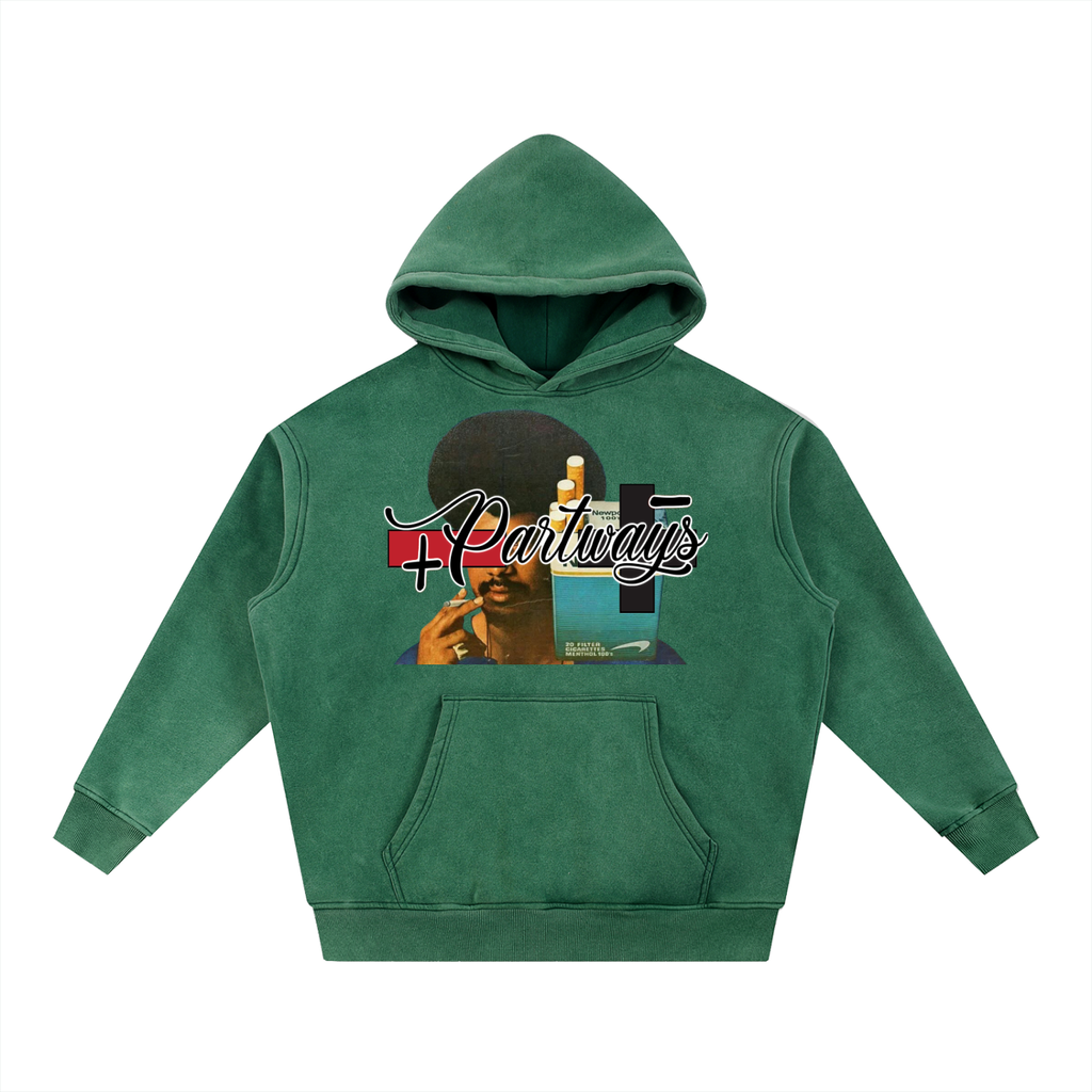 Snow Wash Fleece Oversize Hoodie