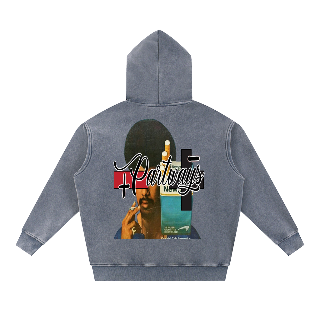 Snow Wash Fleece Oversize Hoodie