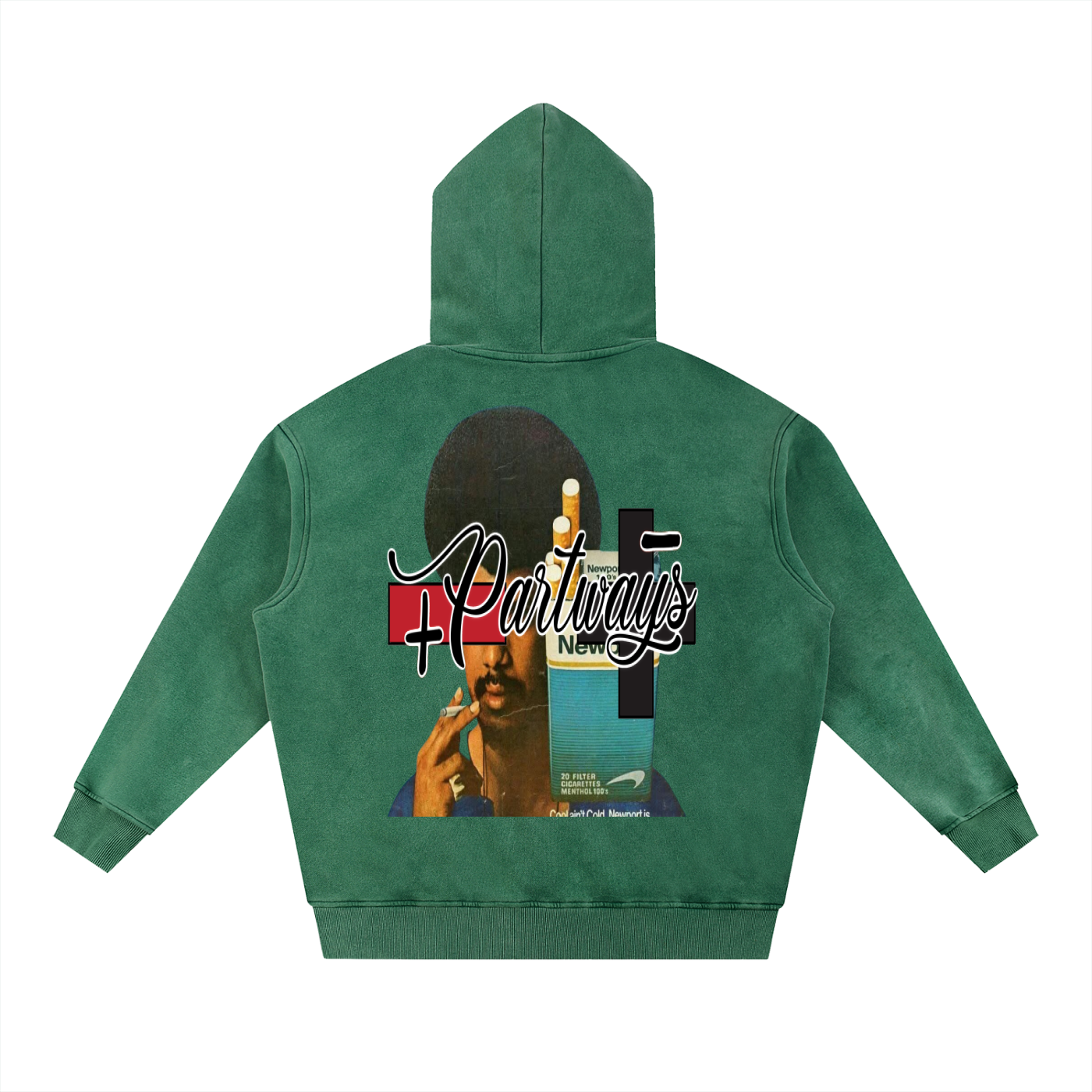 Snow Wash Fleece Oversize Hoodie